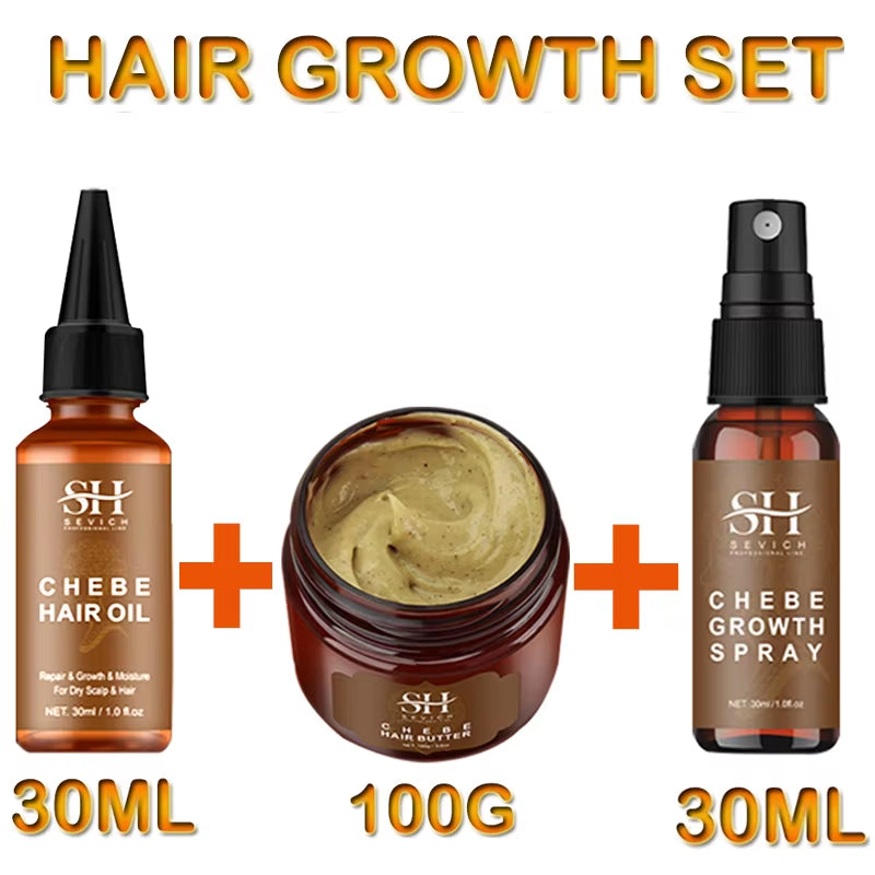 Fast Hair Growth Oil African Crazy Traction Alopecia Chebe Hair Mask anti Hair Break Hair Strengthener Hair Loss Treatment Spray