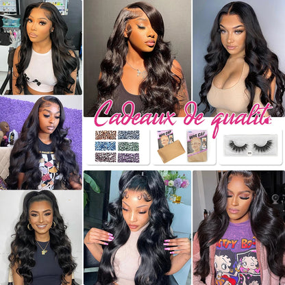 13x4 Body Wave Lace Front Human Hair Wig Women Natural Brazilian Wig 360 Lace Frontal Human Hair Wig 30 inch 180% density