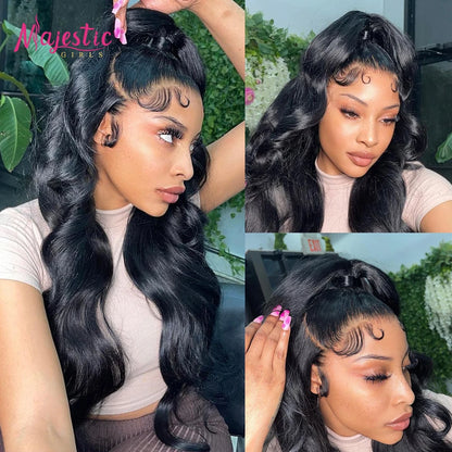 13x4 Body Wave Lace Front Human Hair Wig Women Natural Brazilian Wig 360 Lace Frontal Human Hair Wig 30 inch 180% density