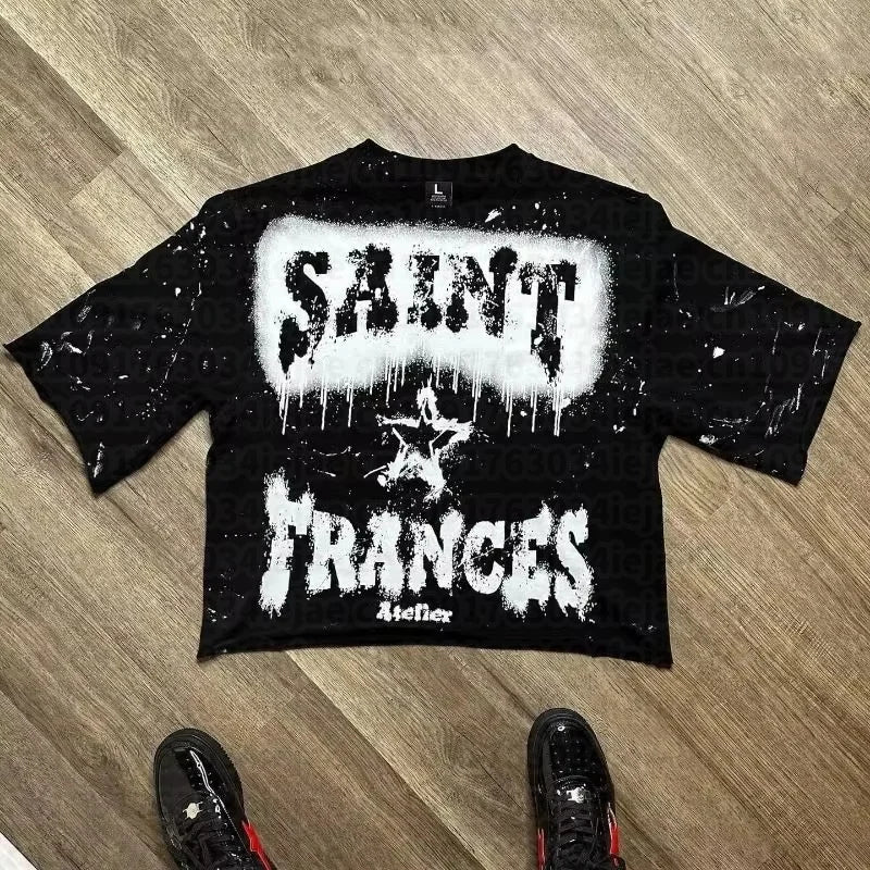 Trendy Y2K Streetwear Oversized T-Shirt for Men, Women, and Kids - Hip Hop Punk Rock Graphic Print